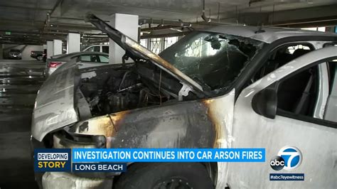 Person of interest in custody in series of Long Beach vehicle fires